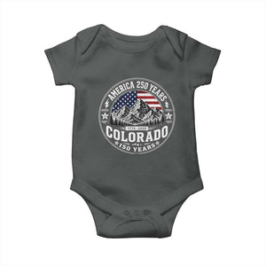 Colorado 150 America 250 Years Baby Onesie Colorado Sesquicentennial Anniversary 1876 2026