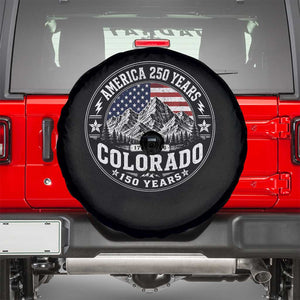 Colorado 150 America 250 Years Spare Tire Cover Colorado Sesquicentennial Anniversary 1876 2026