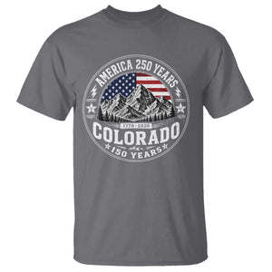 Colorado 150 America 250 Years T Shirt Colorado Sesquicentennial Anniversary 1876 2026
