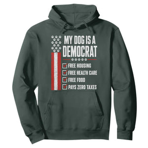 My Dog Is A Democrat Hoodie Funny Political Dog Owner