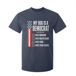 My Dog Is A Democrat T Shirt For Kid Funny Political Dog Owner