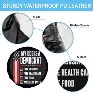 My Dog Is A Democrat Spare Tire Cover Funny Political Dog Owner