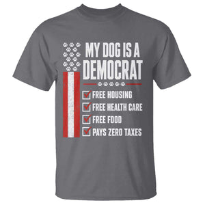 My Dog Is A Democrat T Shirt Funny Political Dog Owner