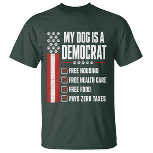 My Dog Is A Democrat T Shirt Funny Political Dog Owner