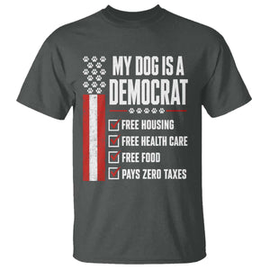 My Dog Is A Democrat T Shirt Funny Political Dog Owner