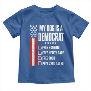 My Dog Is A Democrat Toddler T Shirt Funny Political Dog Owner