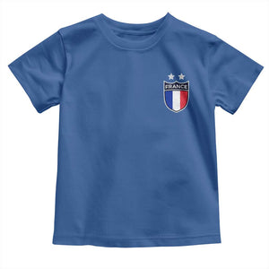 Vintage France Football Crest Two Stars French Flag Toddler T Shirt