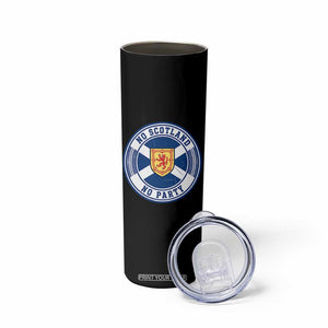No Scotland No Party Skinny Tumbler Scottish Lion Rampant Crest Vintage Saltire Flag TS11 Print Your Wear
