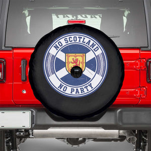 No Scotland No Party Spare Tire Cover Scottish Lion Rampant Crest Vintage Saltire Flag TS11 Black Print Your Wear