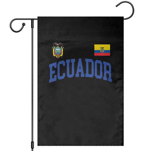Ecuador Vintage Throwback Soccer Jersey Style Garden Flag Ecuadorian Hispanic Heritage