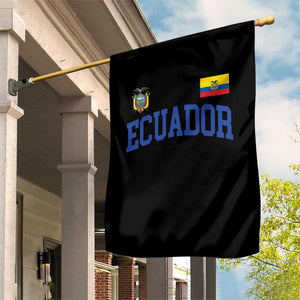 Ecuador Vintage Throwback Soccer Jersey Style Garden Flag Ecuadorian Hispanic Heritage