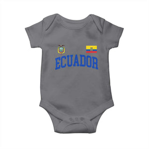 Ecuador Vintage Throwback Soccer Jersey Style Baby Onesie Ecuadorian Hispanic Heritage