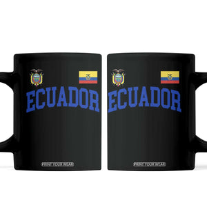 Ecuador Vintage Throwback Soccer Jersey Style Coffee Mug Ecuadorian Hispanic Heritage