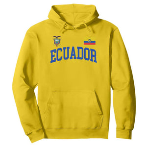 Ecuador Vintage Throwback Soccer Jersey Style Hoodie Ecuadorian Hispanic Heritage