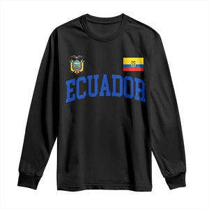 Ecuador Vintage Throwback Soccer Jersey Style Long Sleeve Shirt Ecuadorian Hispanic Heritage