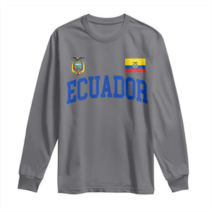 Ecuador Vintage Throwback Soccer Jersey Style Long Sleeve Shirt Ecuadorian Hispanic Heritage