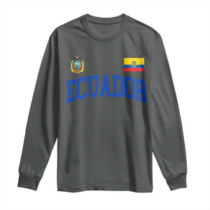 Ecuador Vintage Throwback Soccer Jersey Style Long Sleeve Shirt Ecuadorian Hispanic Heritage