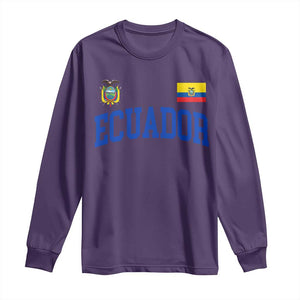 Ecuador Vintage Throwback Soccer Jersey Style Long Sleeve Shirt Ecuadorian Hispanic Heritage