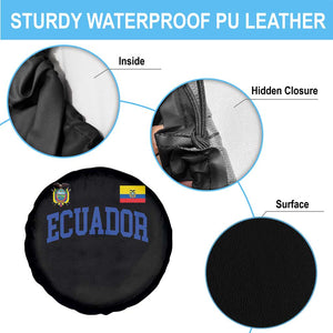 Ecuador Vintage Throwback Soccer Jersey Style Spare Tire Cover Ecuadorian Hispanic Heritage