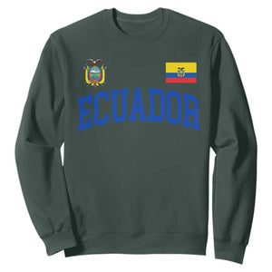 Ecuador Vintage Throwback Soccer Jersey Style Sweatshirt Ecuadorian Hispanic Heritage