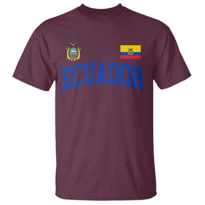 Ecuador Vintage Throwback Soccer Jersey Style T Shirt Ecuadorian Hispanic Heritage