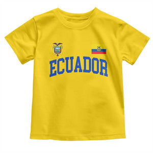 Ecuador Vintage Throwback Soccer Jersey Style Toddler T Shirt Ecuadorian Hispanic Heritage