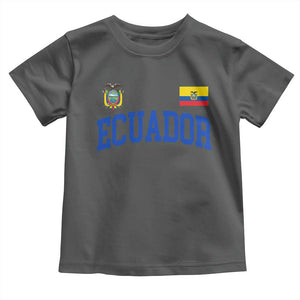 Ecuador Vintage Throwback Soccer Jersey Style Toddler T Shirt Ecuadorian Hispanic Heritage