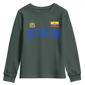 Ecuador Vintage Throwback Soccer Jersey Style Youth Sweatshirt Ecuadorian Hispanic Heritage