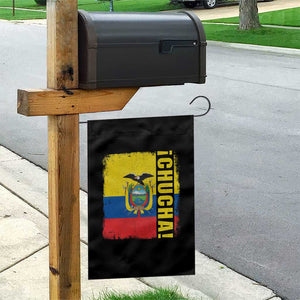 Chucha Funny Ecuadorian Slang Vintage Ecuador Flag Garden Flag
