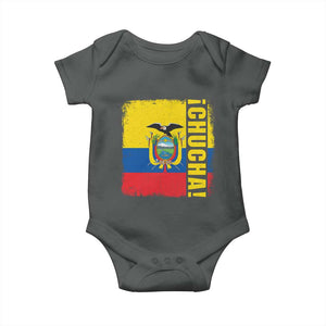 Chucha Funny Ecuadorian Slang Vintage Ecuador Flag Baby Onesie