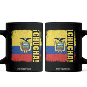 Chucha Funny Ecuadorian Slang Vintage Ecuador Flag Coffee Mug
