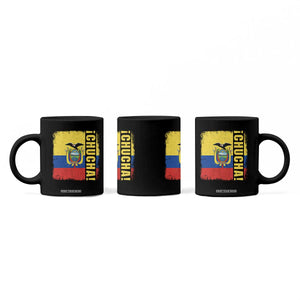 Chucha Funny Ecuadorian Slang Vintage Ecuador Flag Coffee Mug