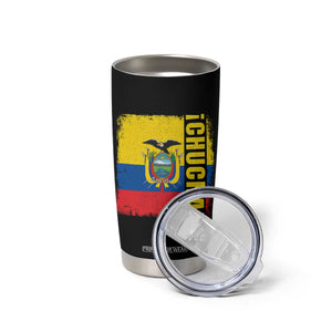 Chucha Funny Ecuadorian Slang Vintage Ecuador Flag Tumbler Cup