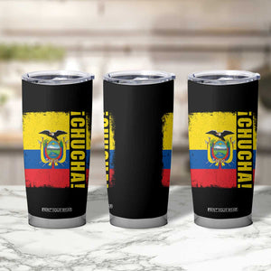 Chucha Funny Ecuadorian Slang Vintage Ecuador Flag Tumbler Cup