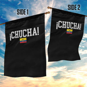 Chucha Funny Ecuadorian Slang Ecuador Flag Latino Saying Garden Flag