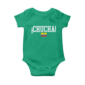 Chucha Funny Ecuadorian Slang Ecuador Flag Latino Saying Baby Onesie