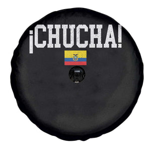 Chucha Funny Ecuadorian Slang Ecuador Flag Latino Saying Spare Tire Cover