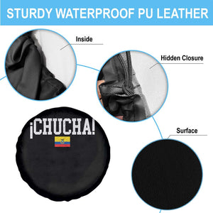 Chucha Funny Ecuadorian Slang Ecuador Flag Latino Saying Spare Tire Cover