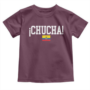 Chucha Funny Ecuadorian Slang Ecuador Flag Latino Saying Toddler T Shirt