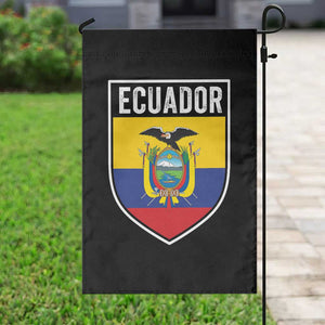 Ecuador Vintage Soccer Crest Escudo Ecuadorian Coat of Arms Garden Flag