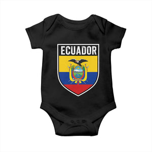 Ecuador Vintage Soccer Crest Escudo Ecuadorian Coat of Arms Baby Onesie