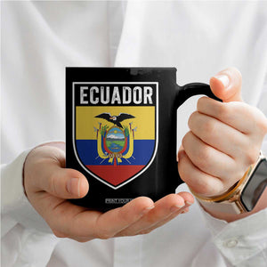 Ecuador Vintage Soccer Crest Escudo Ecuadorian Coat of Arms Coffee Mug
