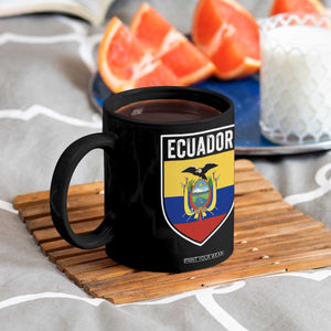 Ecuador Vintage Soccer Crest Escudo Ecuadorian Coat of Arms Coffee Mug