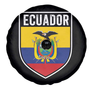 Ecuador Vintage Soccer Crest Escudo Ecuadorian Coat of Arms Spare Tire Cover