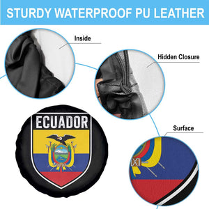 Ecuador Vintage Soccer Crest Escudo Ecuadorian Coat of Arms Spare Tire Cover