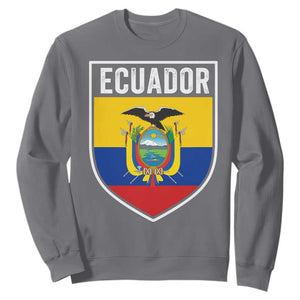 Ecuador Vintage Soccer Crest Escudo Ecuadorian Coat of Arms Sweatshirt