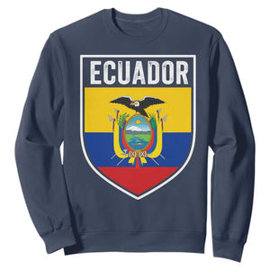 Ecuador Vintage Soccer Crest Escudo Ecuadorian Coat of Arms Sweatshirt