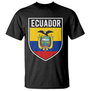 Ecuador Vintage Soccer Crest Escudo Ecuadorian Coat of Arms T Shirt