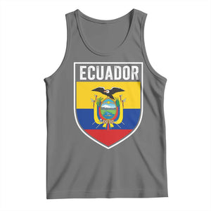 Ecuador Vintage Soccer Crest Escudo Ecuadorian Coat of Arms Tank Top