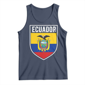 Ecuador Vintage Soccer Crest Escudo Ecuadorian Coat of Arms Tank Top